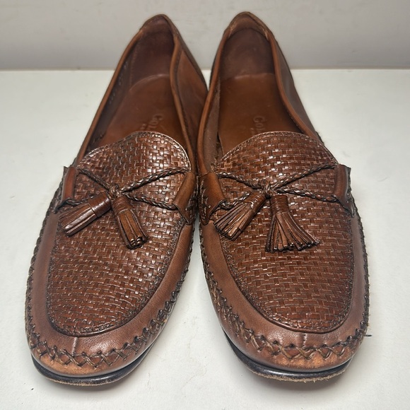 Cole Haan Shoes - Cold Haan country Brown Leather woven Loafers